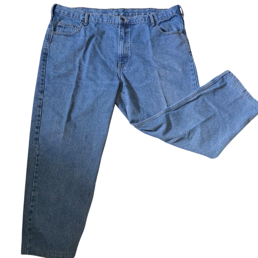 Member's Mark Jeans Mens 44×30 Blue Regular Straight Light Wash Denim Pre-Owned